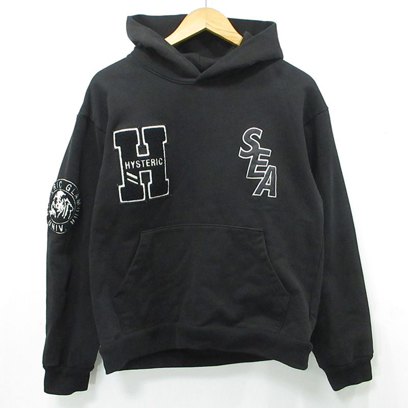 【希少L】HYSTERIC GLAMOUR ウィンダンシー パーカー ワッペン 三重本店】 中古 WIND AND SEA | ウィンダンシー × HYSTERIC GLAMOUR