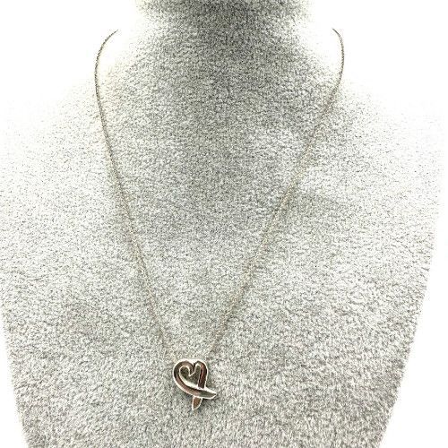 もふもふ TIFFANY ラビングハートネックレス Ag925 もふもふ様専用 TIFFANY ラビングハートネックレス Ag925 - メルカリ