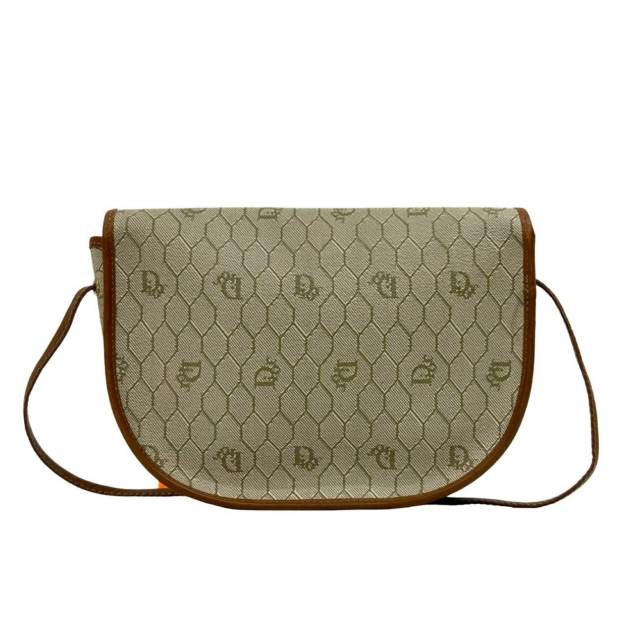 極 美品 Christian Dior ディオール ヴィンテージ ロゴ 金具 ハニカム