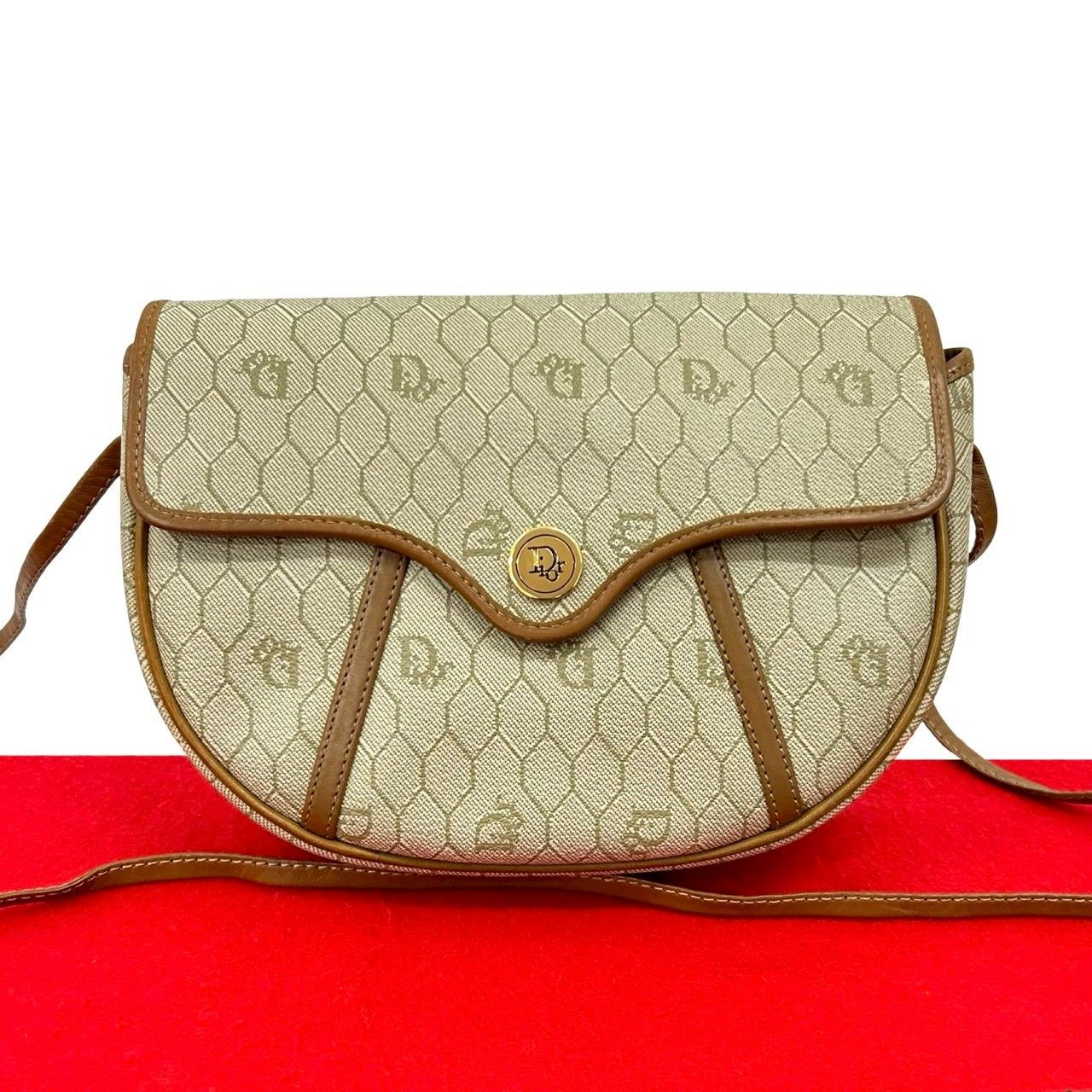 極 美品 Christian Dior ディオール ヴィンテージ ロゴ 金具
