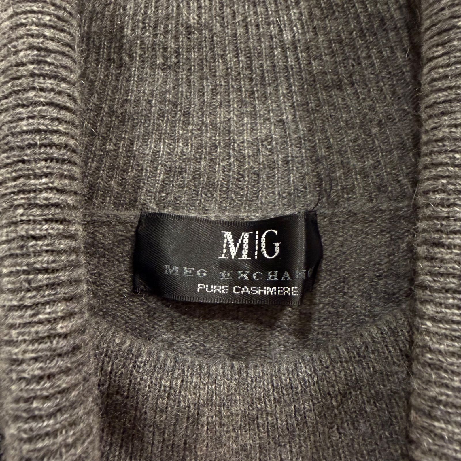 MEG EXCHANGE カシミア100% ボートネック　ニットチュニック MEG EXCHANGE カシミア100% ボートネック ニットチュニック