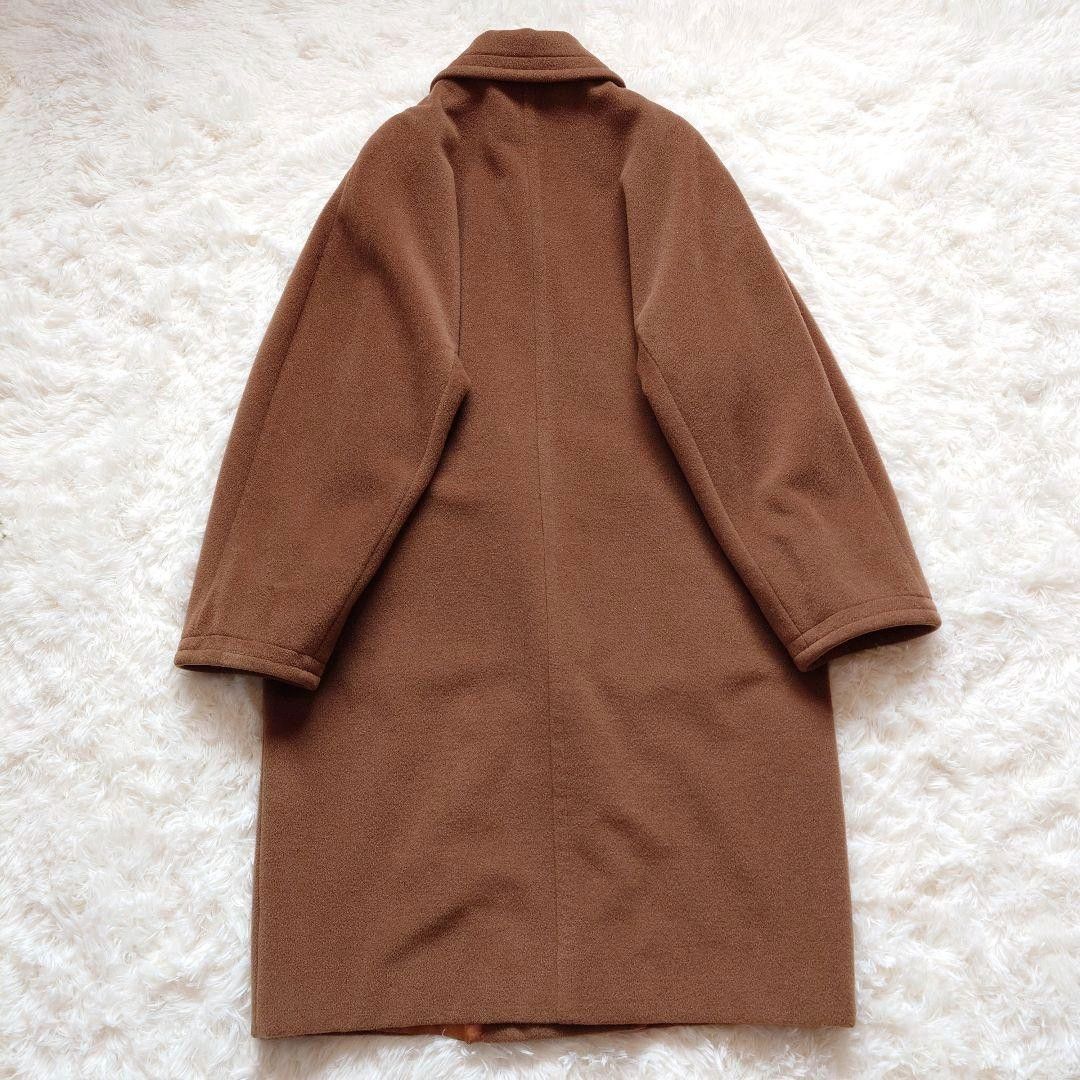 高級 マックスマーラ MAXMARA 白タグ ダブル ロングコート チェスター