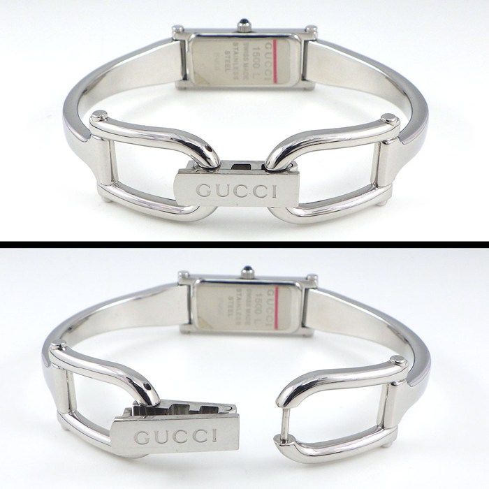 グッチ GUCCI 腕時計 バングルウォッチ 1500L レクタンギュラー