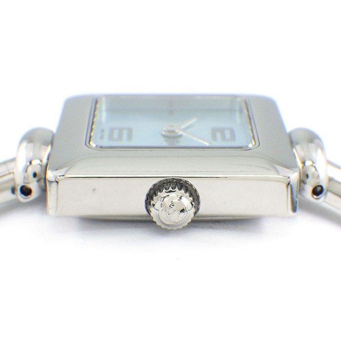 グッチ GUCCI 腕時計 バングルウォッチ スクエア 1900L ライトブルー