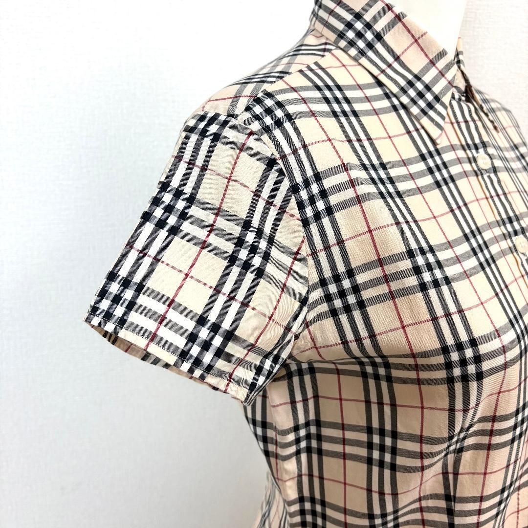 レディース 【美品】 BURBERRY LONDON 半袖シャツ M ベージュ ノバチェック