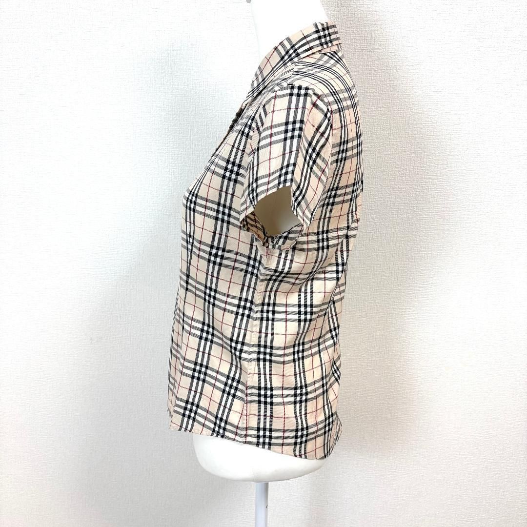 美品】 BURBERRY LONDON 半袖シャツ M ベージュ ノバチェック - メルカリ