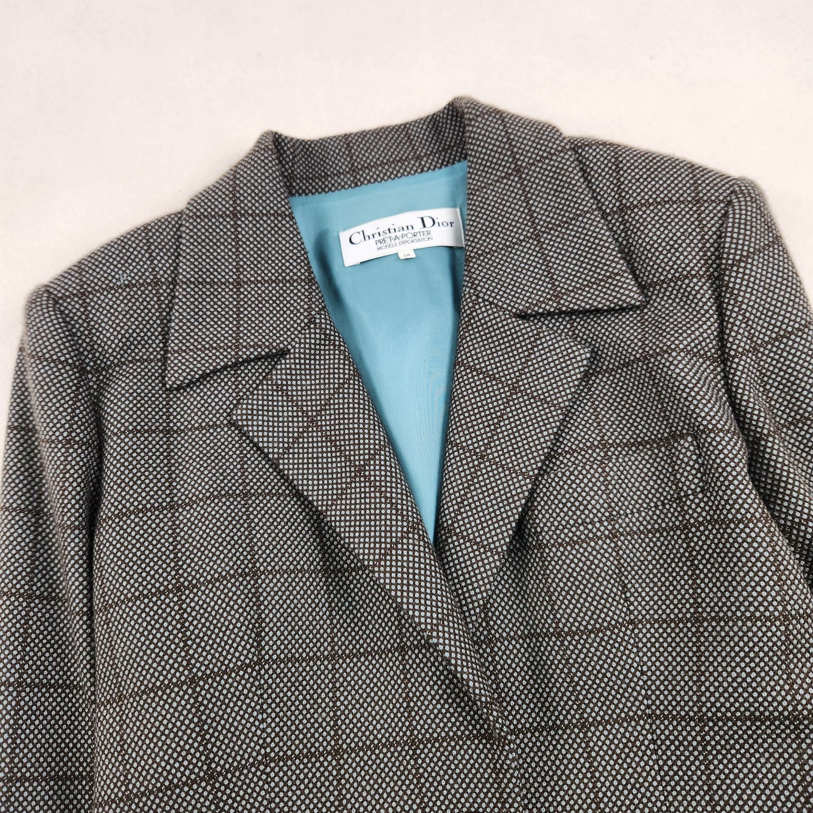 Christian Dior スーツセットアップ ディオール チェック柄
