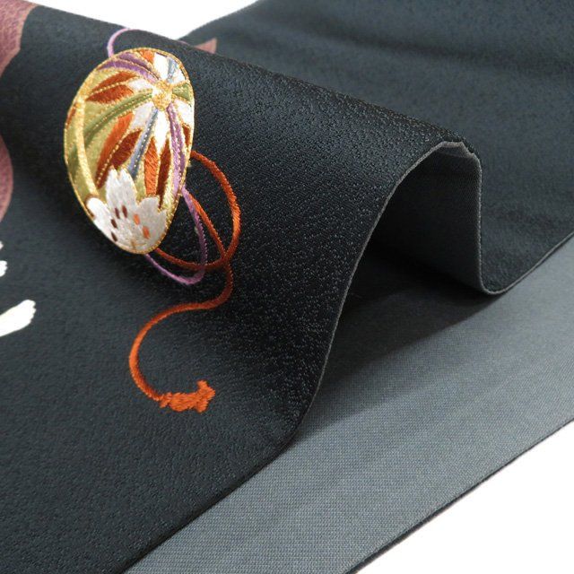 特選 袋帯 未使用 正絹 カジュアル 仕立て上がり お太鼓柄 金駒刺繍