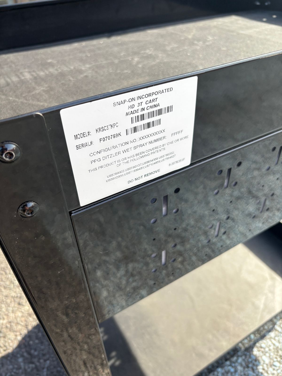 店頭引き取り限定】スナップオン(Snap-on) ロールカート KRSC3TK 