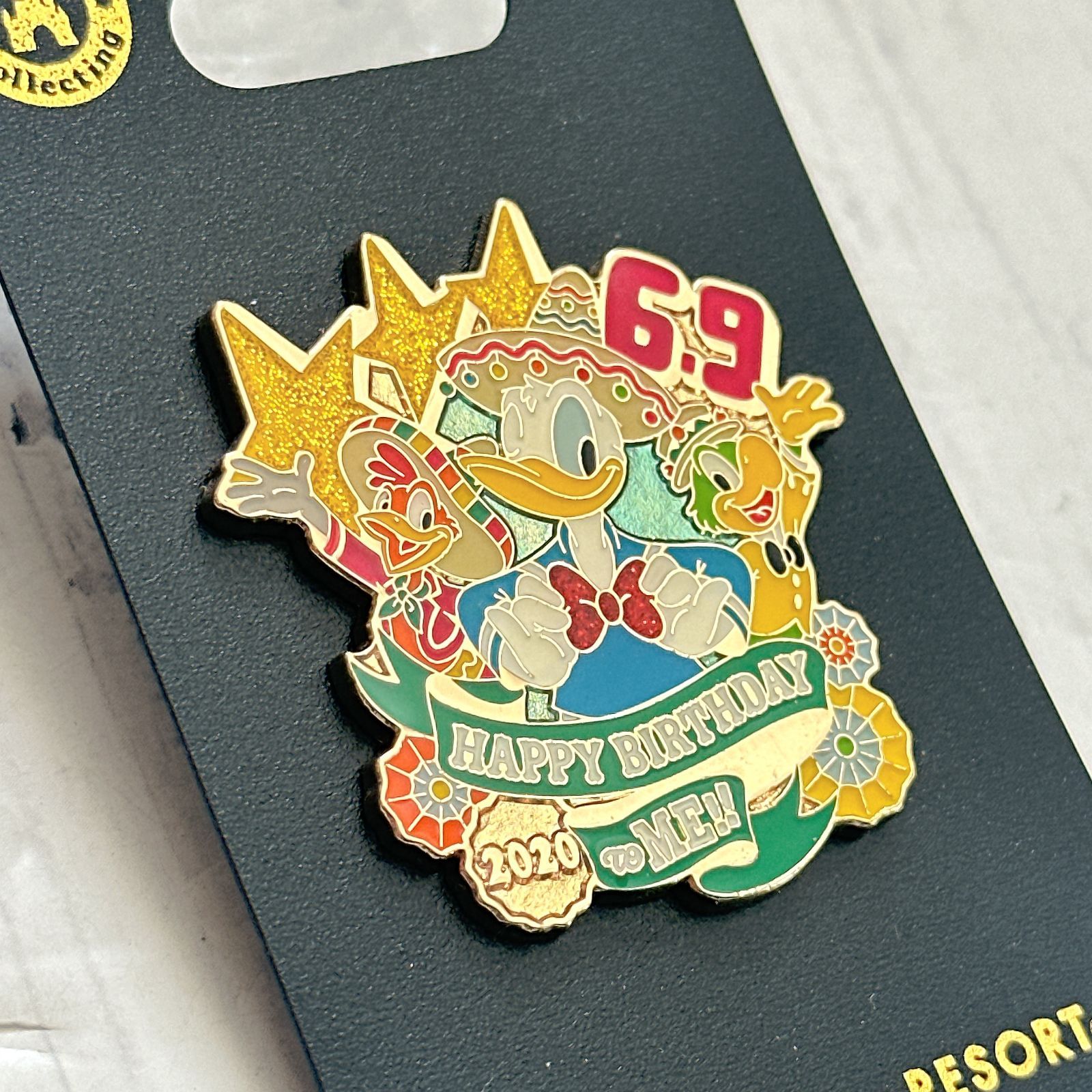 東京ディズニーリゾート限定 ドナルドダック バースデーピンバッジ