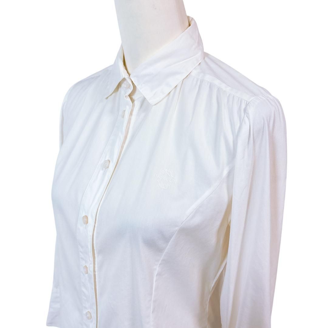 美品】DAISY LIN FOXEY 長袖ブラウス シャツ 38 無地ホワイト - メルカリ
