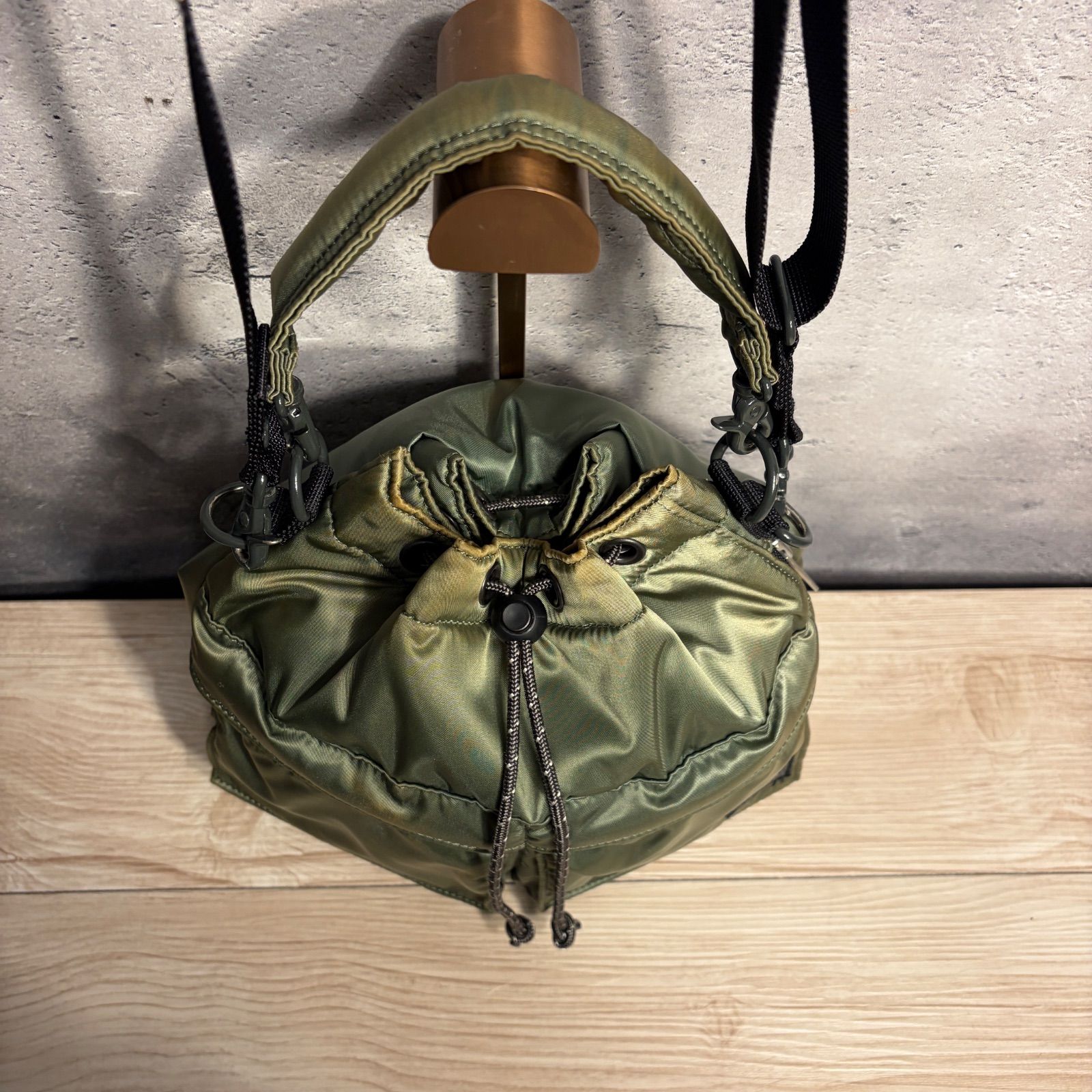 PORTER PX TANKER 2WAY TOOL BAG セージグリーン ショルダー 巾着