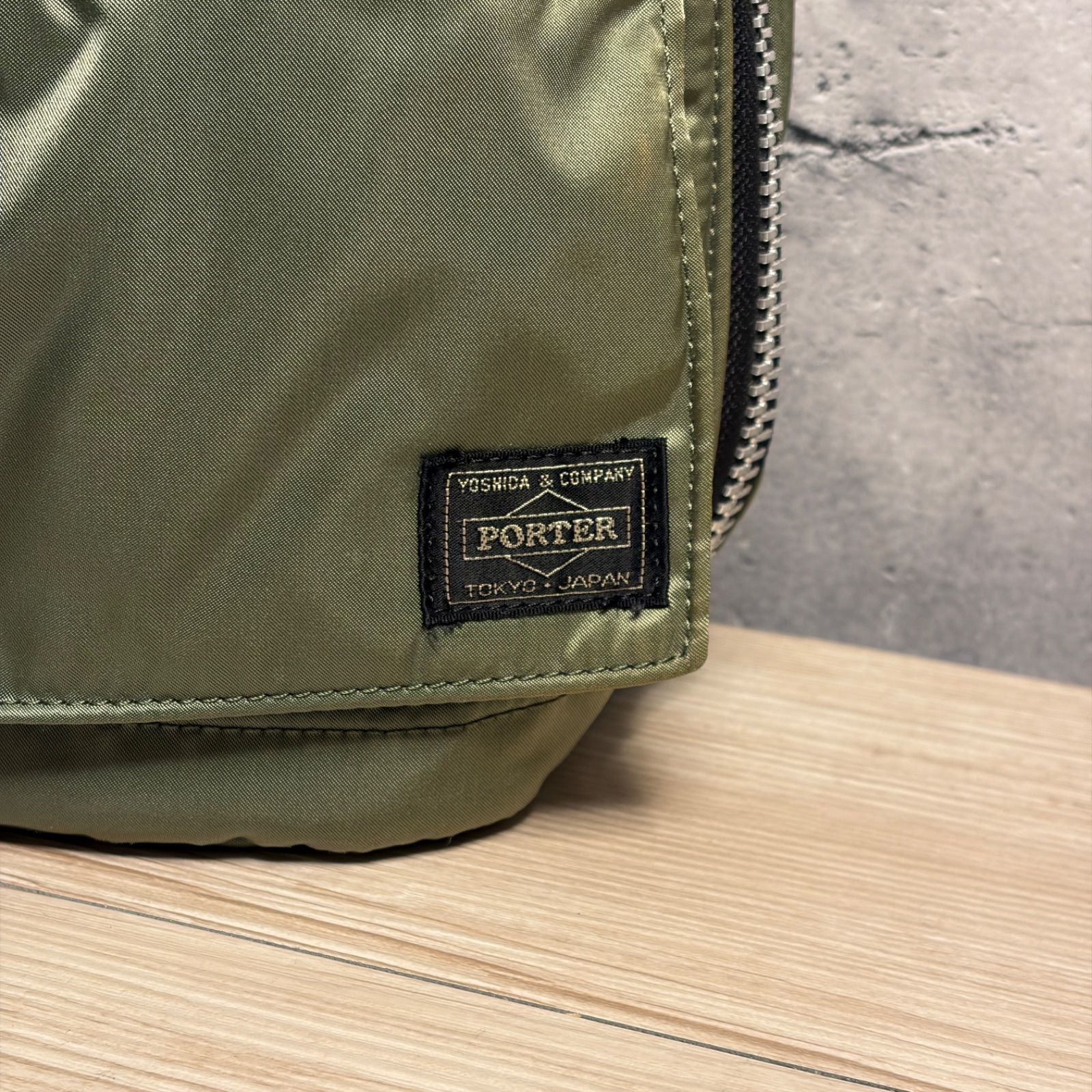 PORTER PX TANKER 2WAY TOOL BAG セージグリーン ショルダー 巾着