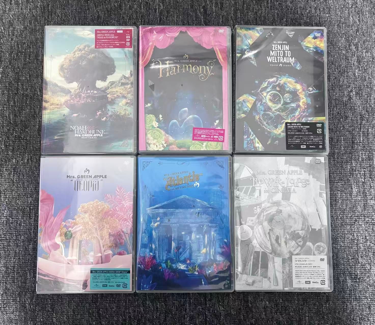 Mrs. GREEN APPLE 通常盤初回限定盤 DVD 6本セット - メルカリ