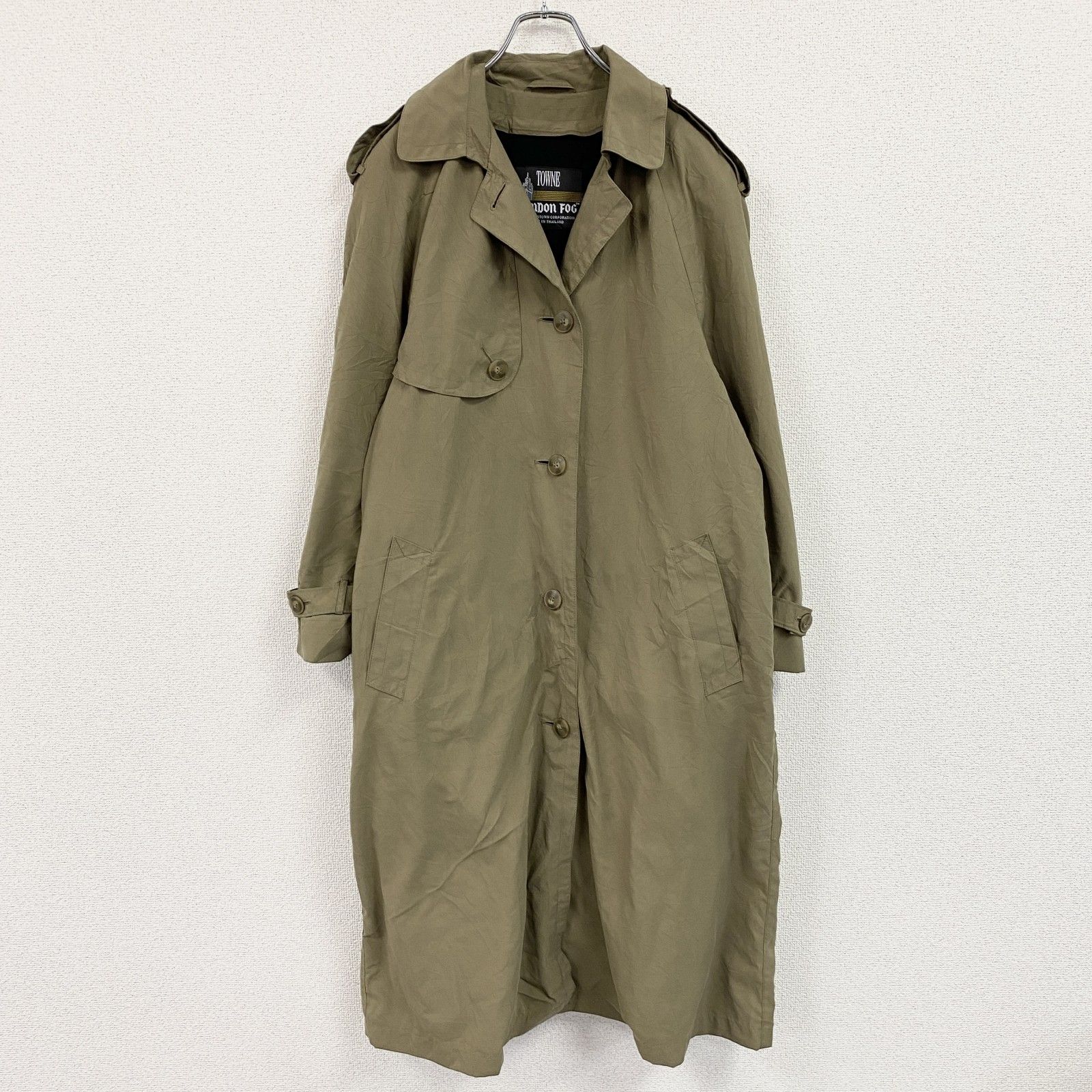 【まぼーどうふ】TOWNE by London Fog トレンチコート SALE* USA VINTAGE TOWNE BY LONDON FOG TRENCH COAT WITH LINER