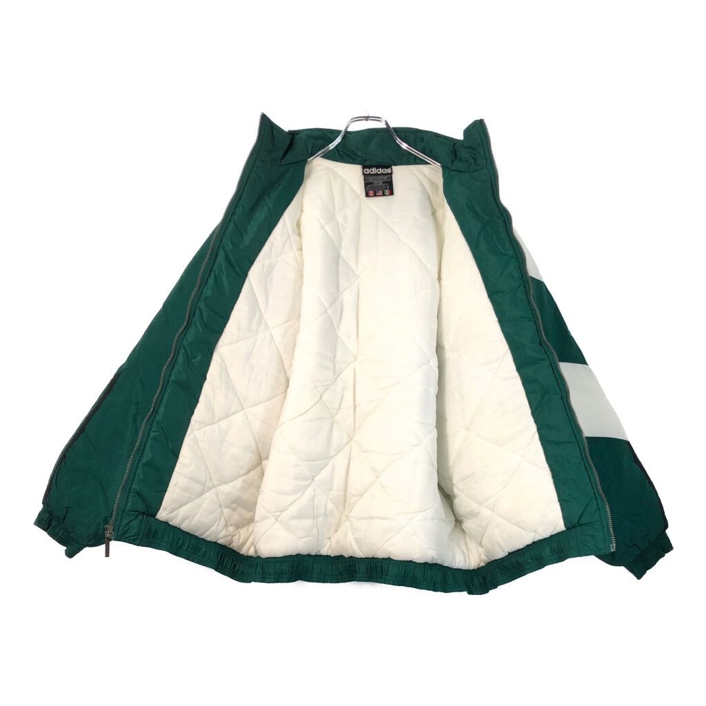 【超希少】アディダス スキーウェア ジャケット ヴィンテージ グリーン L 90年代 adidas アディダス 中綿 ナイロンジャケット グリーン(メンズ L