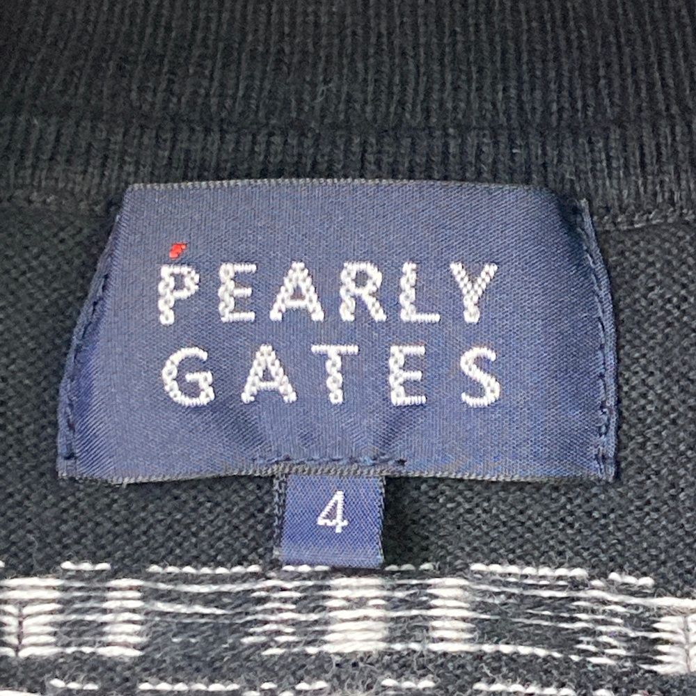 サイズ：4 PEARLY GATES パーリーゲイツ タートルネック長袖ニット