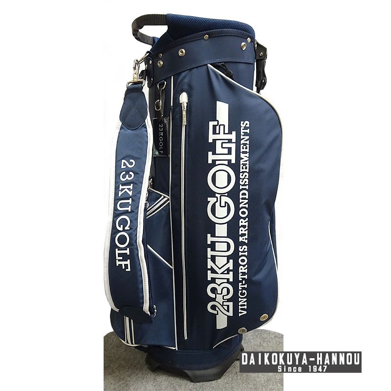 23区GOLF スタンド式 軽量キャディバッグ ネイビー 23区GOLF スタンド式 軽量キャディバッグ ネイビー