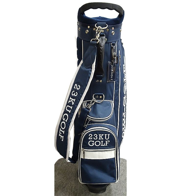 23区GOLF スタンド式 軽量キャディバッグ ネイビー キャディバッグ 23