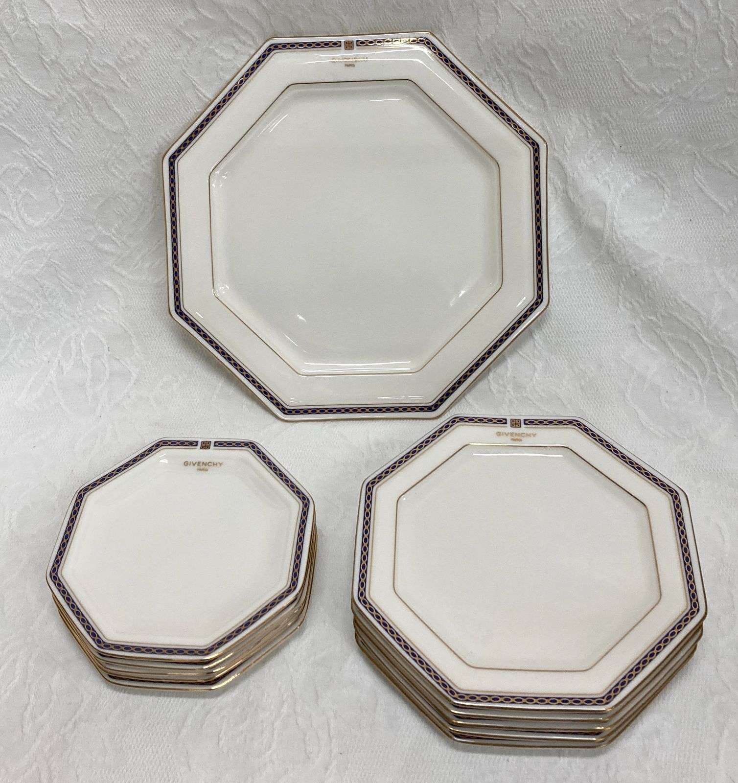 〇美品 GIVENCHY ジバンシー 八角形皿 11枚 プレート ケーキ皿
