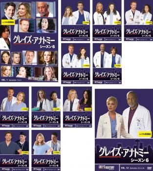 【DVD180枚セット】グレイズ・アナトミー　DVD全巻セット　全シーズンセット グレイズ・アナトミー シーズン6(12枚セット)第1話～第24話【全巻