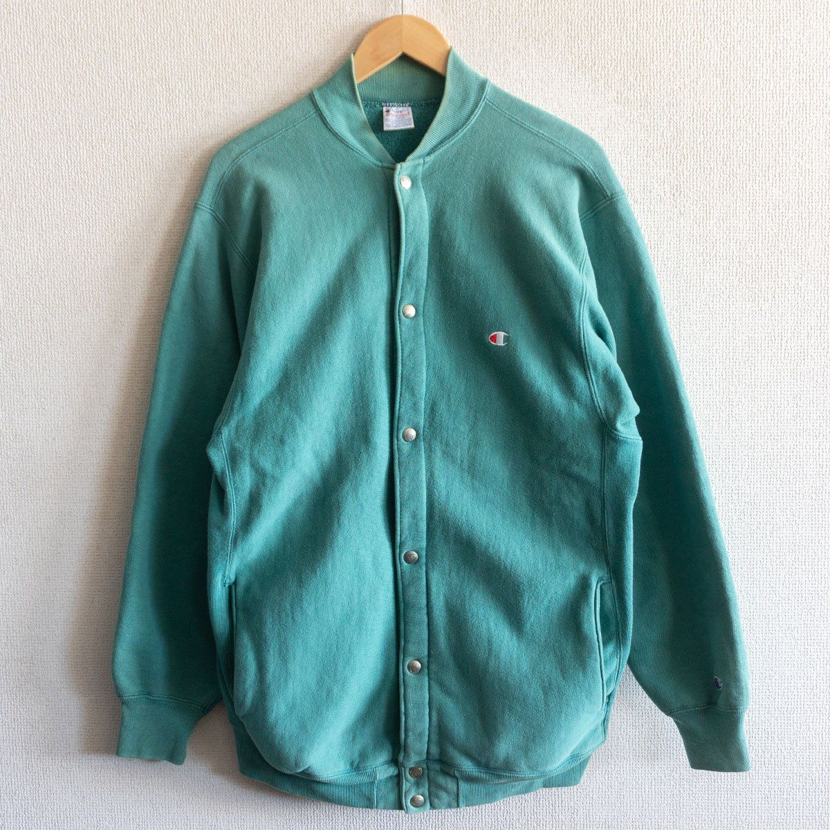 雰囲気抜群】CHAMPION【90s スナップ カーディガン】XL チャンピオン