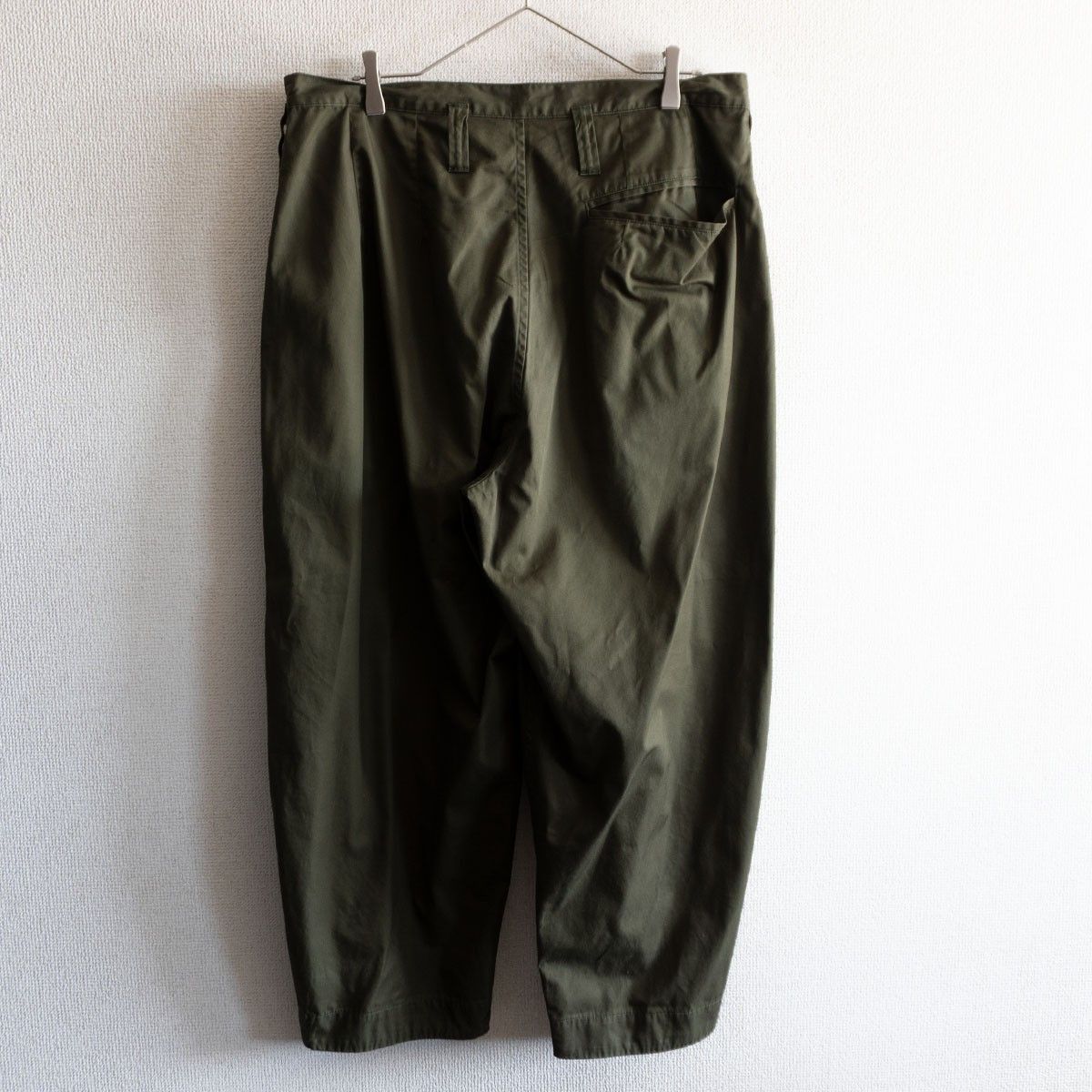 美品】PORTER CLASSIC【ギャバジン ビバップパンツ】XL カーキ 