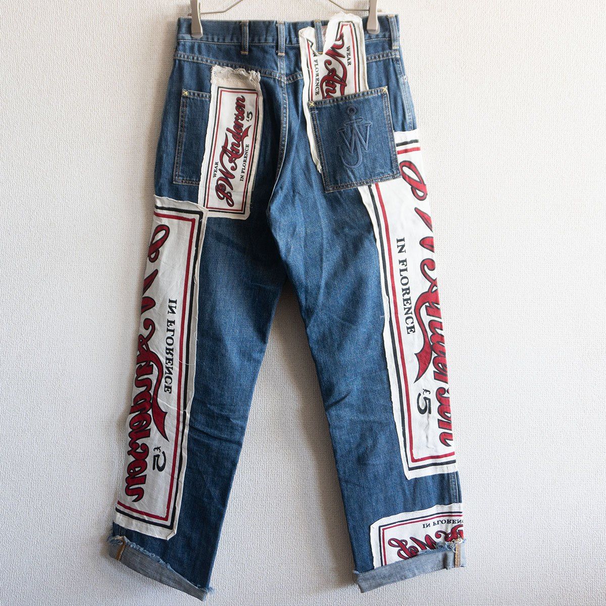 美品/18SS】 JW ANDERSON 【パッチワーク デニム パンツ】36 ジェイ 