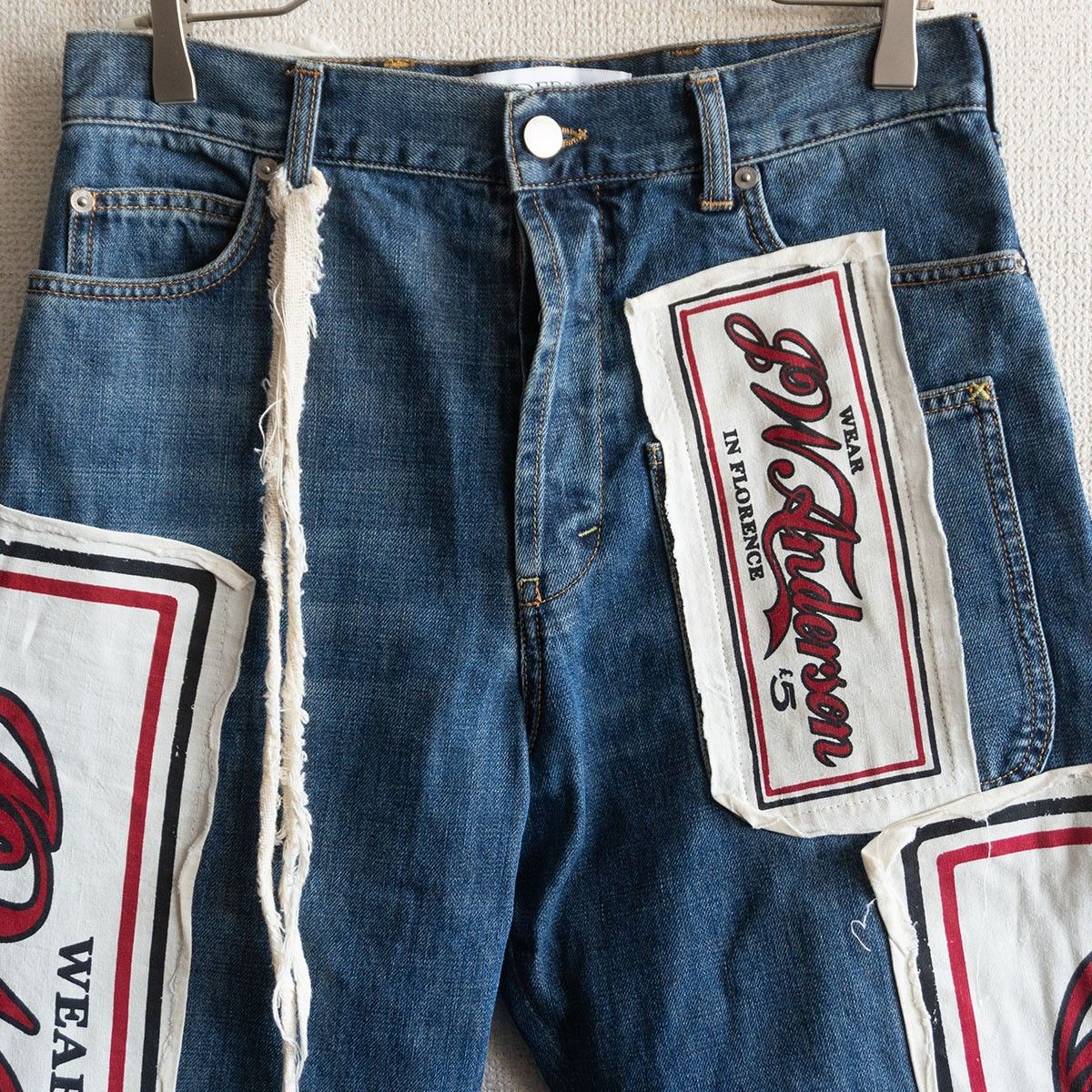 美品/18SS】 JW ANDERSON 【パッチワーク デニム パンツ】36 ジェイ