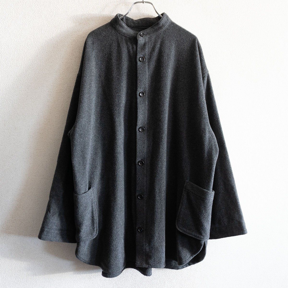 極美品】PORTER CLASSIC【CASHMERE STAND COLLAR SHIRT JACKET】3
