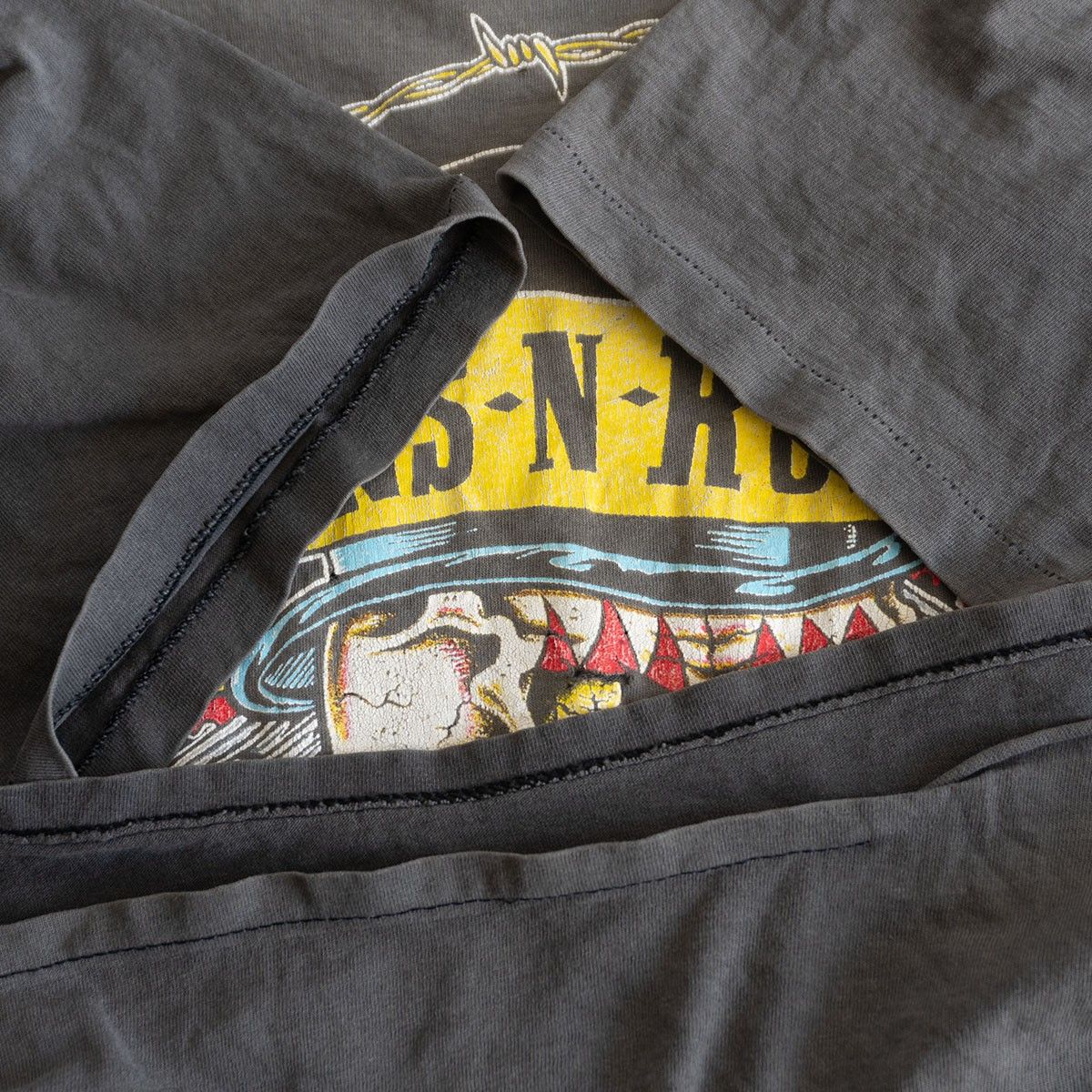 90s】 【guns n' roses SILK HAT SKULL Tee】L 90年代 ガンズアンド