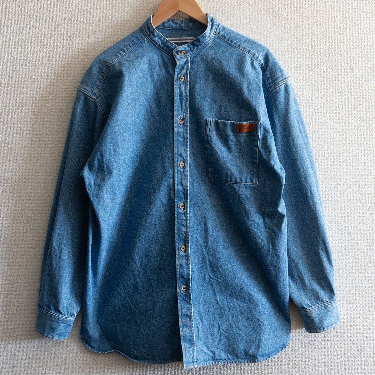 美品】CRISTASEYA【 Japanese bleached denim mao shirt】L