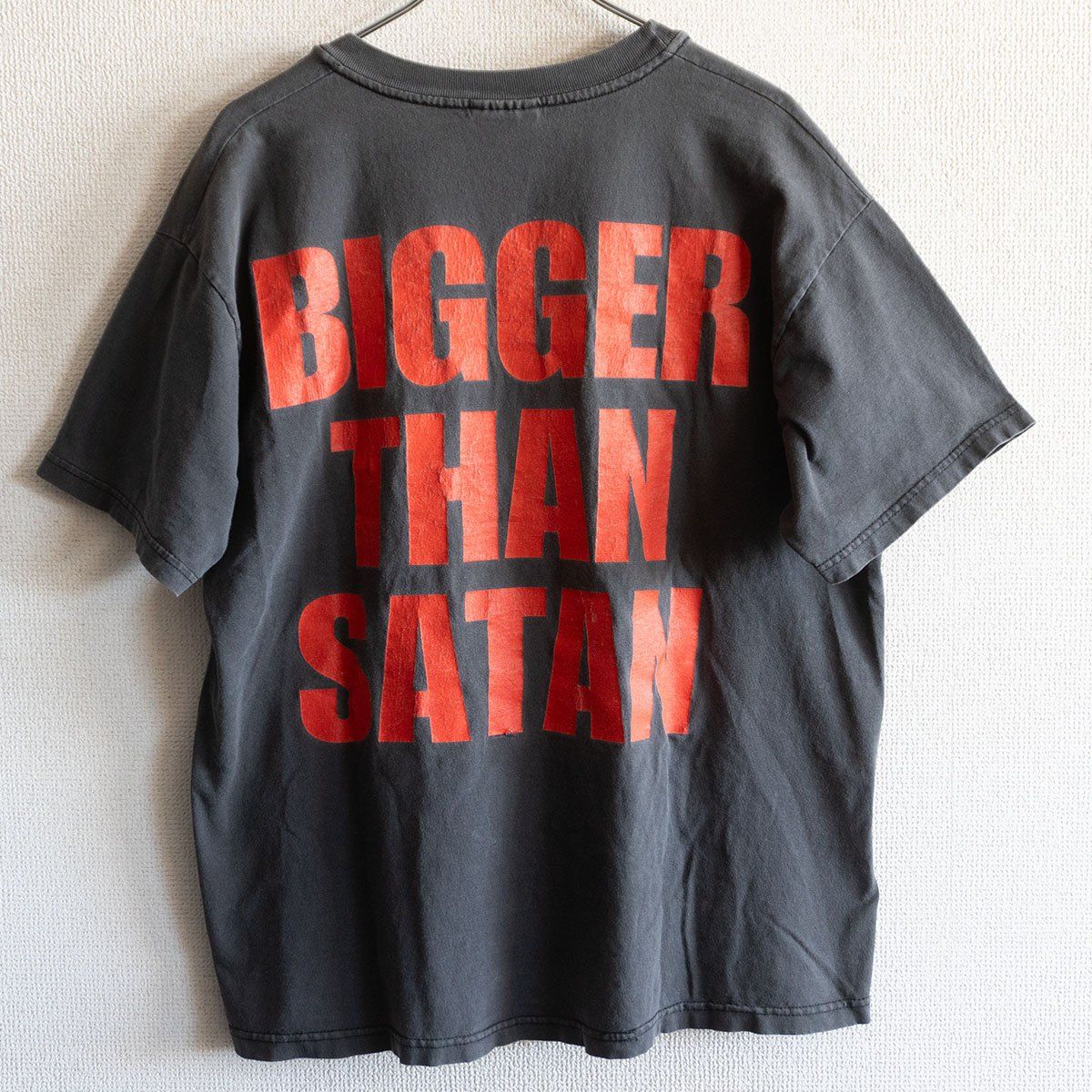 90s】 【MARILYN MANSON BIGGER THAN SATAN Tee】 L マリリンマンソン 
