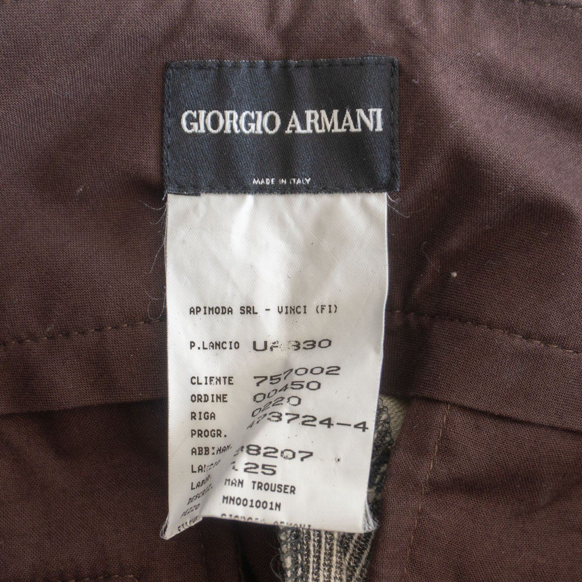 美品】GIORGIO ARMANI【サイドアジャスター 2タック スラックスパンツ