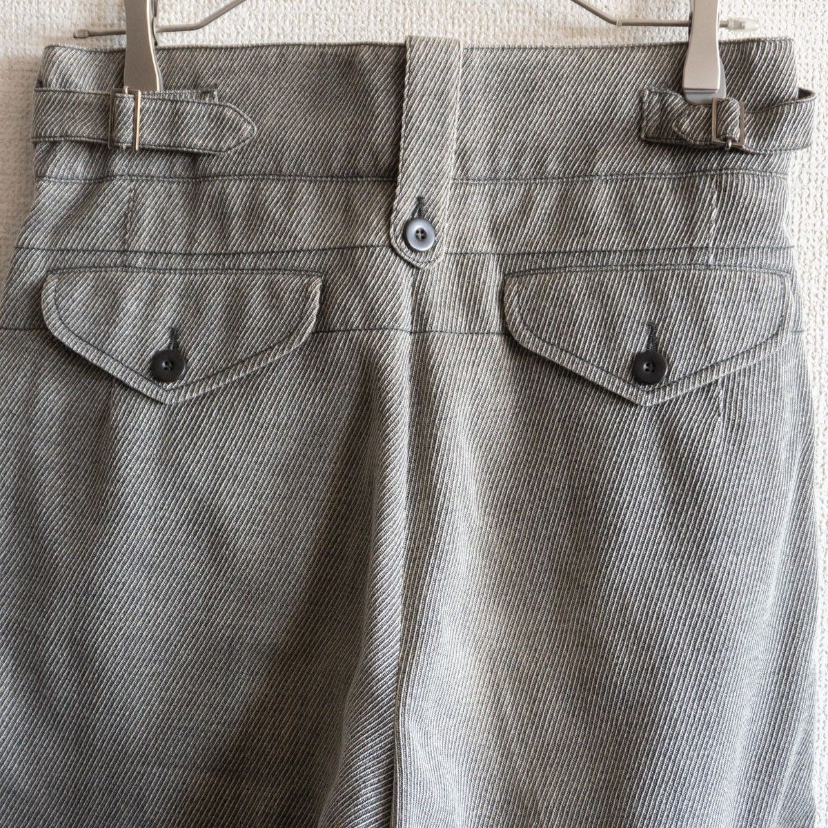 美品】GIORGIO ARMANI【サイドアジャスター 2タック スラックスパンツ
