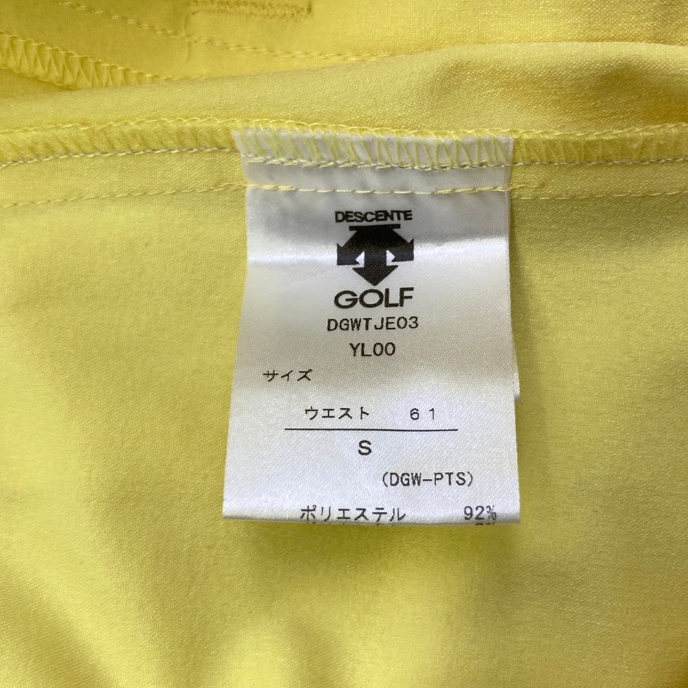DESCENTE ゴルフ用スカート Mサイズ イエロー サイズ：M DESCENTE GOLF デサントゴルフ インナー付スカート イエロー