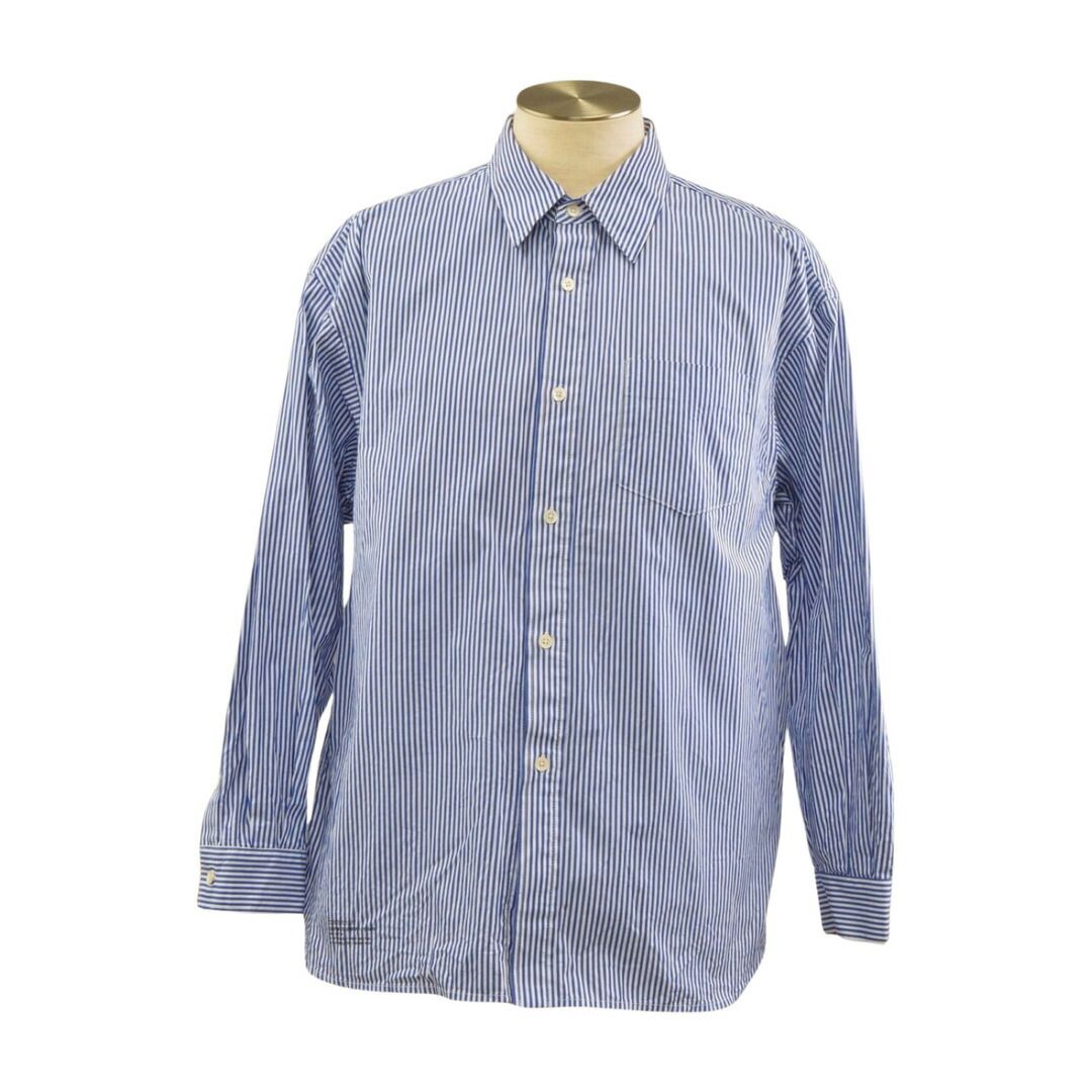 フレッシュサービス FreshService シャツ コットン ストライプ 長袖 S