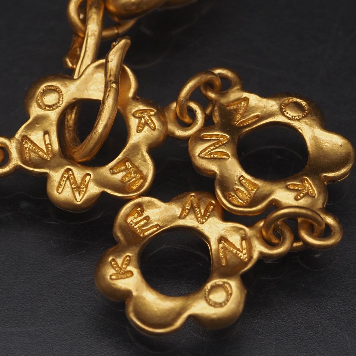 M939 KENZO ケンゾー ネックレス 花 フラワー ゴールド デザイン