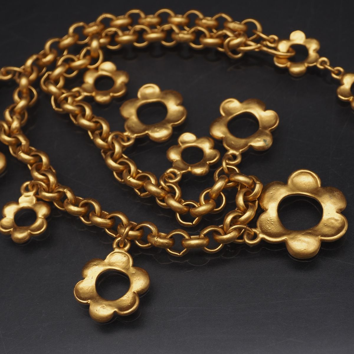 M939 KENZO ケンゾー ネックレス 花 フラワー ゴールド デザイン