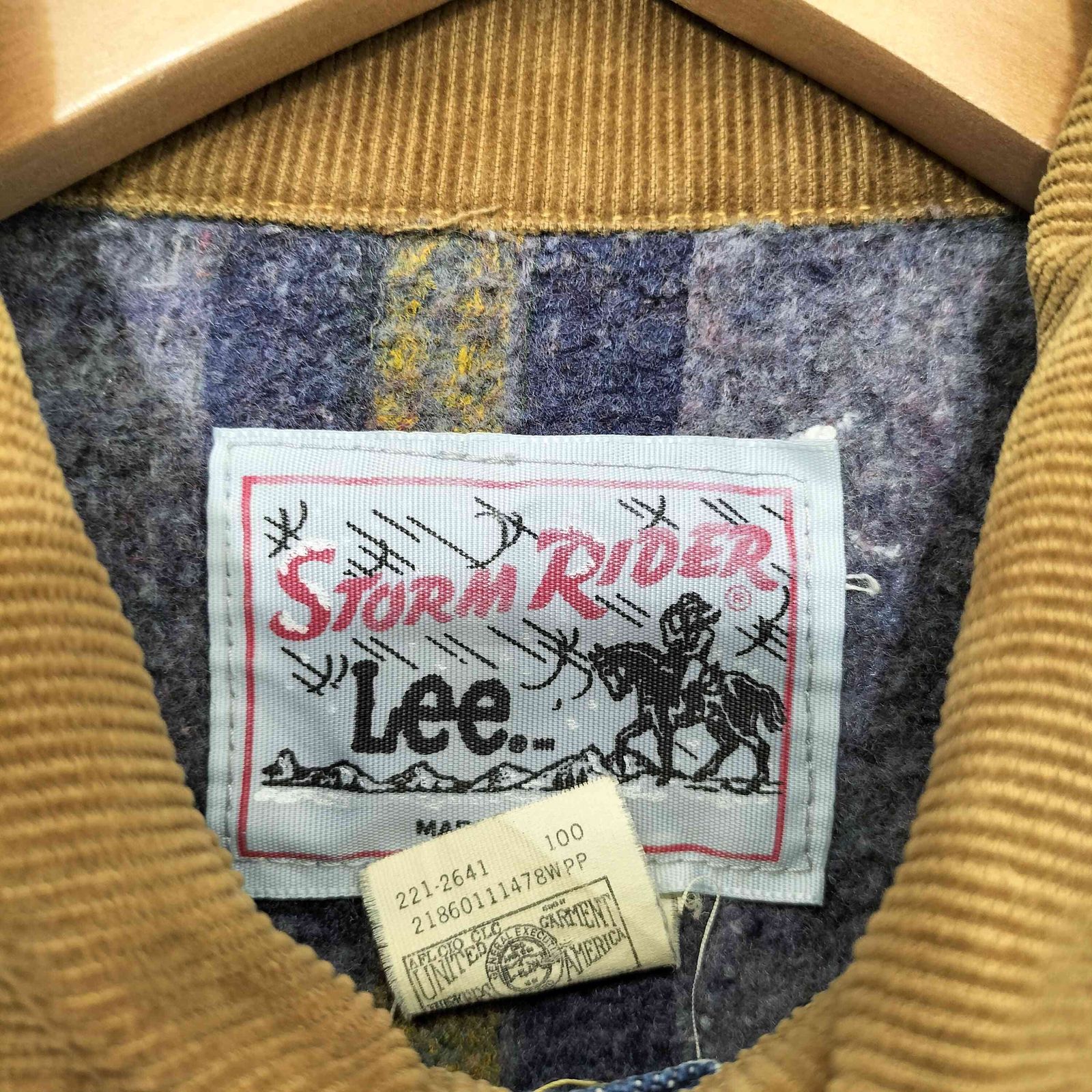 リー Lee 70-80s USA製 STORM RIDER ストームライダー 縦縞