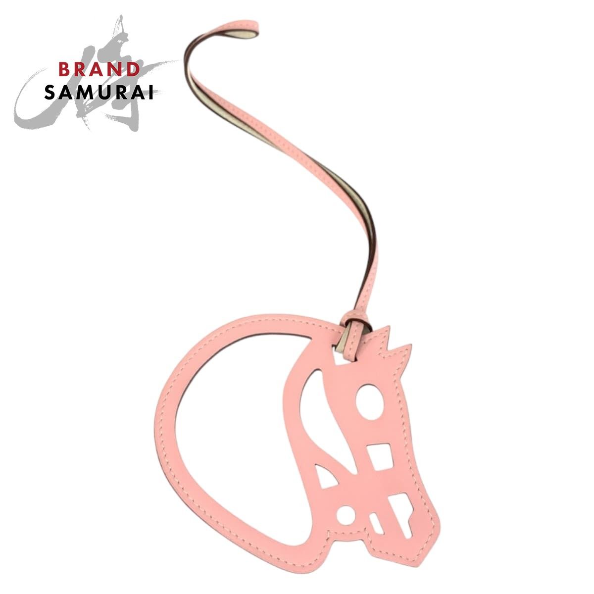 美品 HERMES エルメス パドック シュヴァル ローズサクラ ホワイト