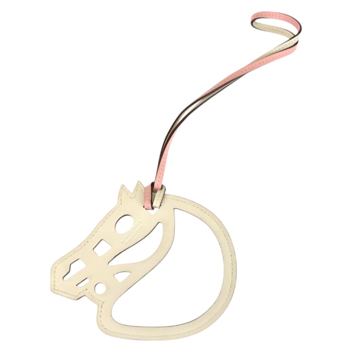 美品 HERMES エルメス パドック シュヴァル ローズサクラ ホワイト