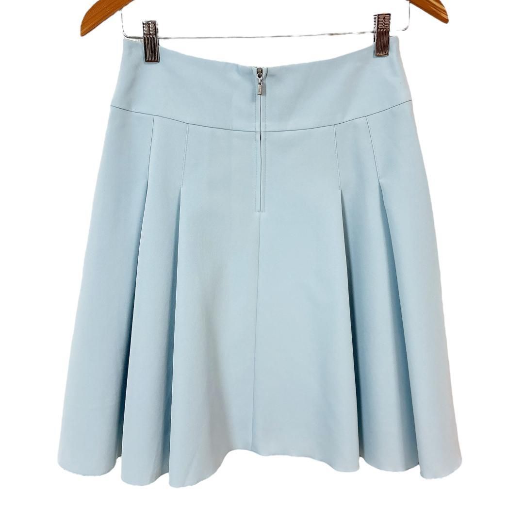 美品】FOXEY NEW YORK 膝丈スカート ボックスプリーツフレア 40 - メルカリ