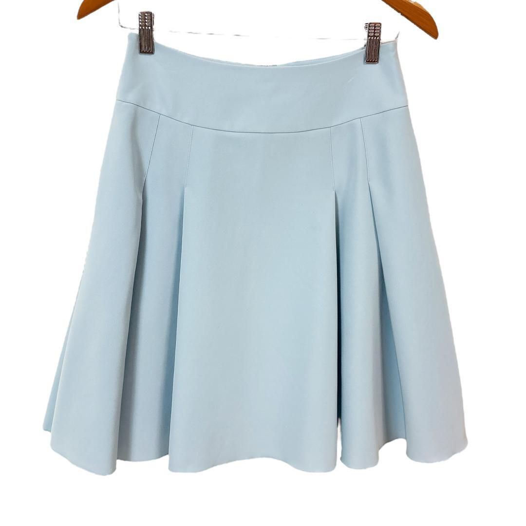 美品】FOXEY NEW YORK 膝丈スカート ボックスプリーツフレア 40 - メルカリ