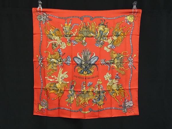HERMES　エルメス　スカーフ　カレ90　太陽王の祝典 HERMES（エルメス） カレ 90 LES FETES DU ROI SOLEIL 太陽王の祝典