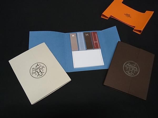 入手困難HERMESエルメス 新品未使用メモ帳＋付箋紙 文房具 ステーショナリー □新品同様□ HERMES エルメス メモ帳 付箋 文房具 ステーショナリー 3