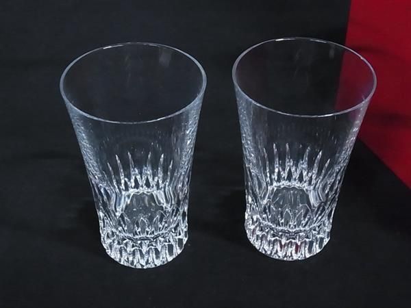 Baccarat バカラ グラスジャパン ローザ クリスタルガラス タンブラー テーブルウェア ペア 2客セット クリア BS 1612