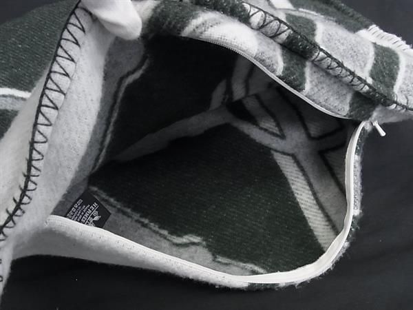 □極美品□ HERMES エルメス タッタソール ウール×カシミヤ クッション