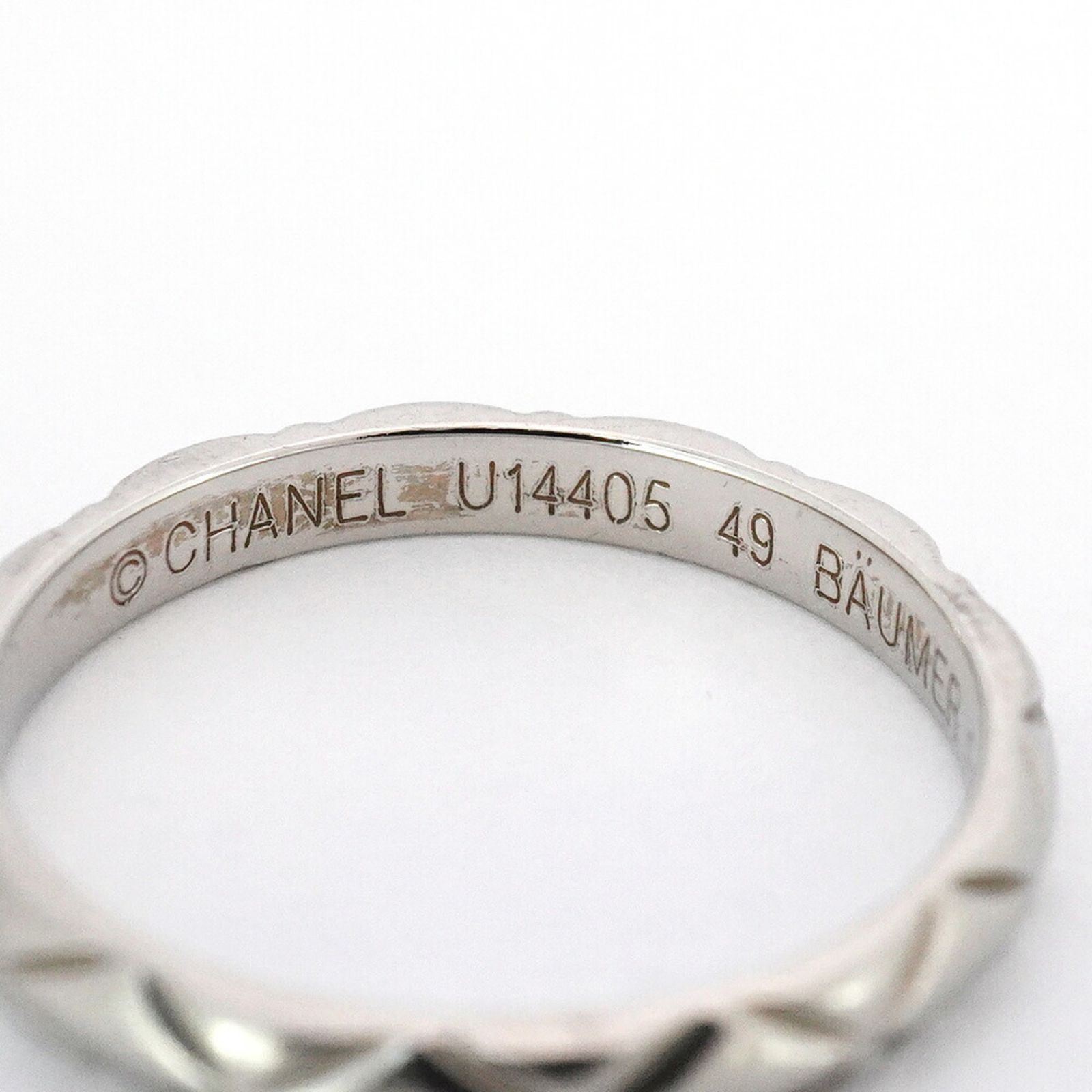 シャネル(Chanel) シャネル リング マトラッセ Pt950 プラチナ ＃49
