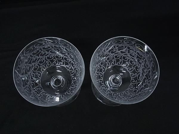  Baccarat オールドバカラ ヴィンテージ アンティーク ローハン クリスタルガラス グラス 2客セット クリア BS 2267 その他 キッチン 食器